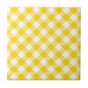 Gingham Diagonal Karos Muster Fliese