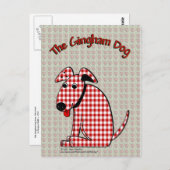 Gingham Dog Postcard Postkarte (Vorne/Hinten)