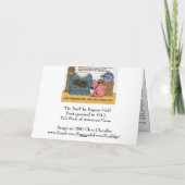 Gingham Dog und Calico Cat Feiertagskarte (Rückseite)