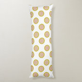 Gingham Dots, weißes Kissen (Rückseite (Vertikal))