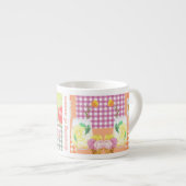 Gingham Dreaming of Summer Espresso Tasse (Vorderseite Rechts)