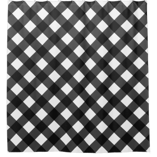 Gingham Duschvorhang (Vorderseite)