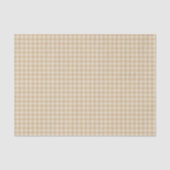 Gingham Elegant Cream Pattern Tissue Paper Seidenpapier (Vorderseite)
