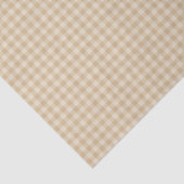 Gingham Elegant Cream Pattern Tissue Paper Seidenpapier (Ausschnitt)