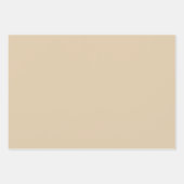 Gingham - elegante Cream Wrapping Paper Sheets Geschenkpapier Set (Vorderseite 3)