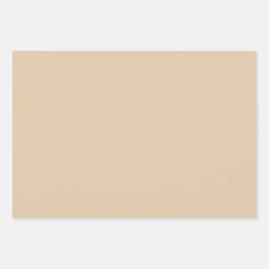 Gingham - elegante Cream Wrapping Paper Sheets Geschenkpapier Set (Vorderseite 3)