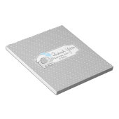 Gingham Elephant Candy Bar Wrap Notizblock (angewinkelt)