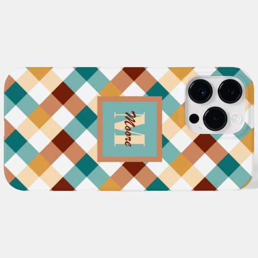 Gingham - Farbpalette der Sonne verblassen - Fall Case-Mate iPhone Hülle (Rückseite (Horizontal))