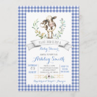 Gingham Farm Baby Dusche