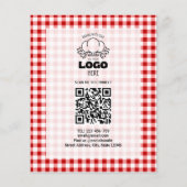 Gingham-Feiertags-Sonderangebot Weihnachts-Preisli Flyer (Hinten)