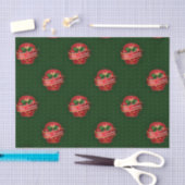 Gingham Feliz Navidad Seidenpapier (Handwerk)