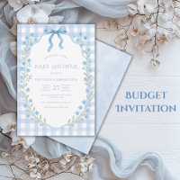 Gingham Floral Vintag Baby Shower