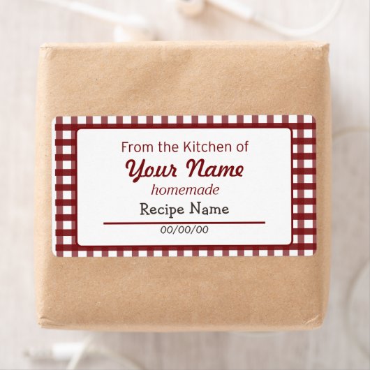 Gingham Food Label (Insitu)