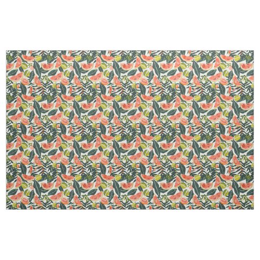 Gingham-Fruchtmuster Stoff (Fat Quarter (45,7 x 55,9 cm))