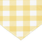 Gingham Gelb-Weiß-Kariertes Muster Tischdecke (Schrägansicht)