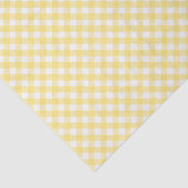 Gingham-gelbes diagonales Muster Seidenpapier (Ausschnitt)