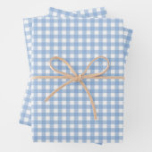 Gingham Geschenkpapier Set (Beispiel)