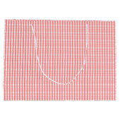 Gingham Gift Tasche Große Geschenktüte (Rückseite)