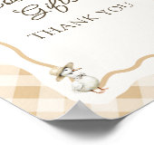 Gingham Goose Baby Duschbücher & Geschenke Untersc Poster (Ecke)