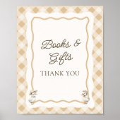 Gingham Goose Baby Duschbücher & Geschenke Untersc Poster (Vorne)