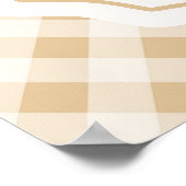 Gingham Goose Baby Dusche Begrüßungszeichen Poster (Ecke)