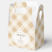 Gingham Goose Baby Dusche Danke für Ihre Gefallen Geschenkschachtel (Geöffnet)