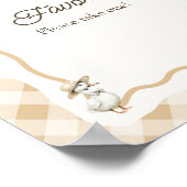 Gingham Goose Baby Duwer Lieblingsunterschrift Poster (Ecke)