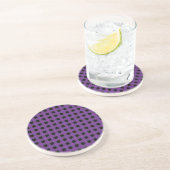Gingham Grape und Black Untersetzer (Seite)