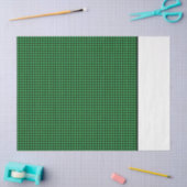 Gingham Green Black Karo Pattern Zwei Tone Preppy Seidenpapier (Basteln)