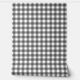 Gingham Grey Klassik Top Tapete