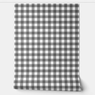 Gingham Grey Klassik Top Tapete