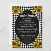 Gingham GRILLEN Invite Farmhouse Backyard Party Einladung (Vorderseite)