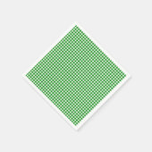Gingham-Grünbuch Napkins Serviette (Ecke)