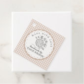 Gingham-Häkelarbeit Geschenkanhänger (Beispiel)