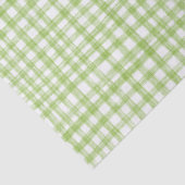 Gingham Hand-Drawn Modern Cute Green White Preppy Seidenpapier (Detail)