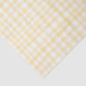 Gingham Hand Gezeichnet Moderne Niedlich-Gelbe Wei Seidenpapier (Detail)