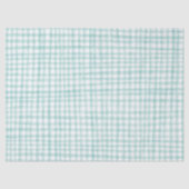 Gingham Hand Gezeichnet Modernes Niedliches Grünes Seidenpapier (Vorderseite)