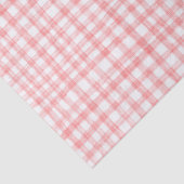 Gingham Hand Gezeichnet Modernes Niedliches Rotes  Seidenpapier (Detail)