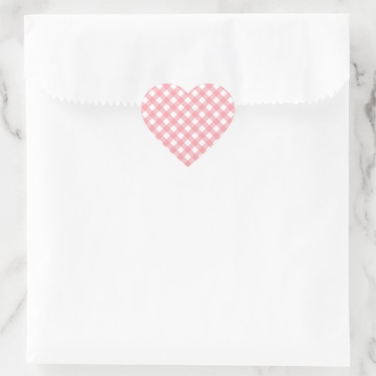 Gingham Heart Stickers (Tasche)