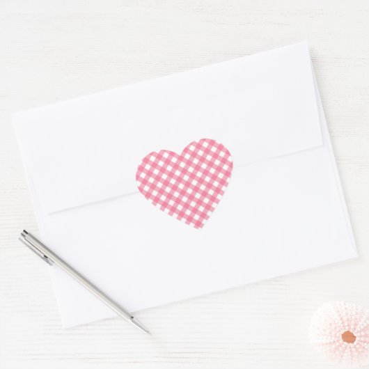 Gingham Heart Stickers (Umschlag)