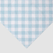 Gingham Hellblau-Weiß-Muster Seidenpapier (Ausschnitt)