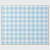 Gingham-hellblaues Packpapier (Flach)