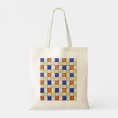 Gingham Herbst Shopping Tasche (Rückseite)