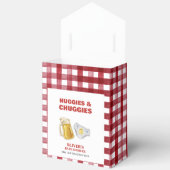 Gingham Huggies Chuggies Beer Diaper Baby Shower  Geschenkschachtel (Offen)