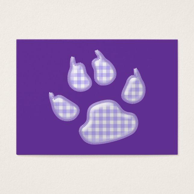 Gingham-Hundekuh - lila (Vorderseite)