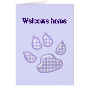 Gingham-Hundekuh - lila