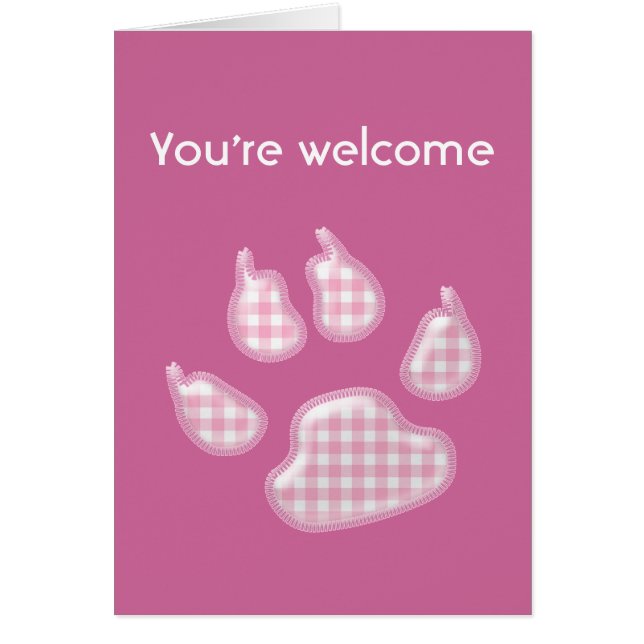 Gingham-Hundekuh - rosa (Vorne)