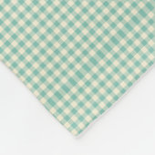 Gingham, Ihr Herz südlich Zitat Fleecedecke (Ecke)