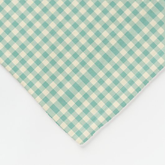 Gingham, Ihr Herz südlich Zitat Fleecedecke (Ecke)
