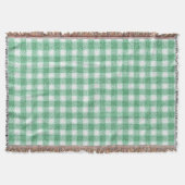 Gingham in Nappalindgrün Decke (Vorderseite)